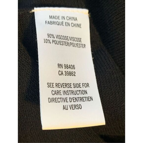 Theory Prosecco Maysen Knit A-Line Back Cutout Black Mini Dress - Picture 13 of 13